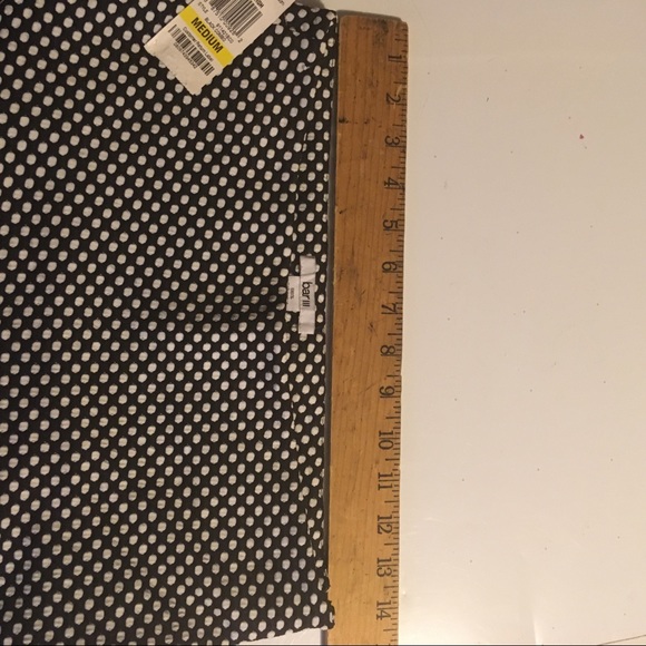New- Bar III Black white poke-dot M Skirt - Picture 7 of 9